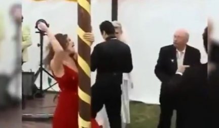 (HIT VIDEO) RAZUZDANA GOŠĆA, KOGA BRIGA ZA MLADENCE! Ona se opustila, baš kao na svadbi...ni šator to nije mogao da izdrži