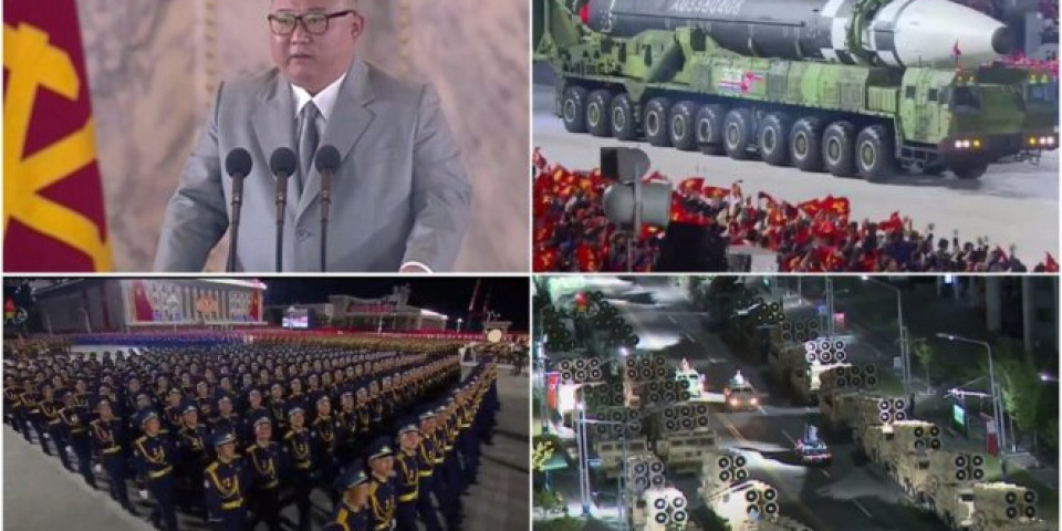 GRME NEBO I ZEMLJA, SEVERNA KOREJA POKAZALA NOVO MOĆNO ORUŽJE! Spektakularna vojna parada u Pjongjangu, veliki vođa DEMONSTRIRAO MOĆ pred celim svetom! (FOTO/VIDEO)
