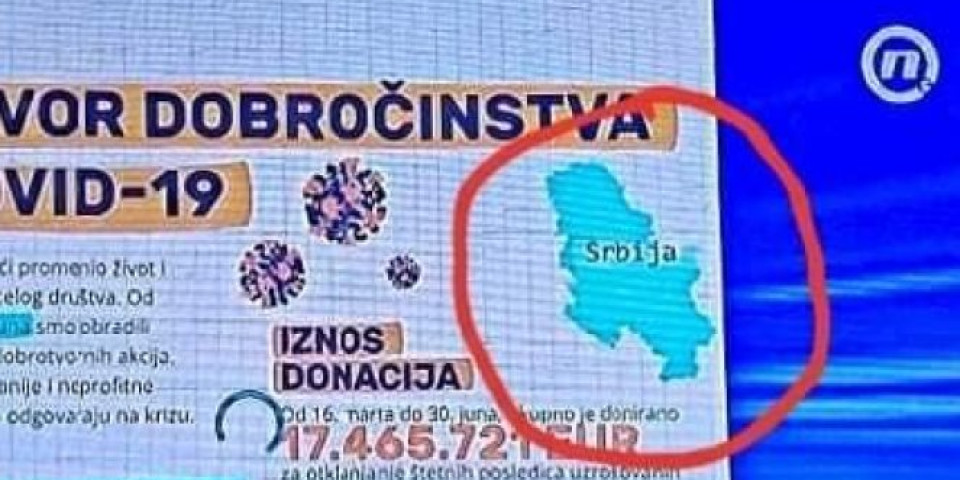 SKANDAL! ĐILASOVSKA TELEVIZIJA OTCEPILA KOSOVO Pogledajte sramotnu mapu koju su objavili