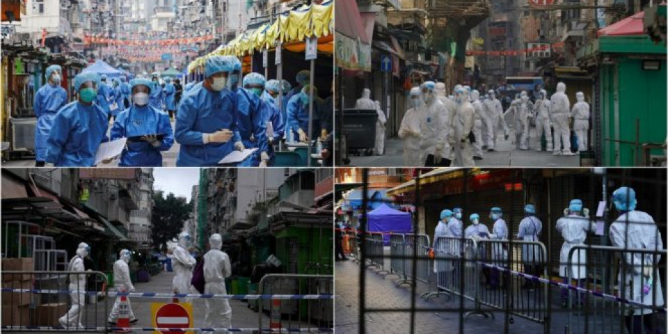 POČELO "TESTIRANJE IZ ZASEDE"! Neverovatni snimci iz Hong Konga, policija i medicinari opkoljavaju zgrade, dozvoljeno im i da provaljuju u domove! /VIDEO/