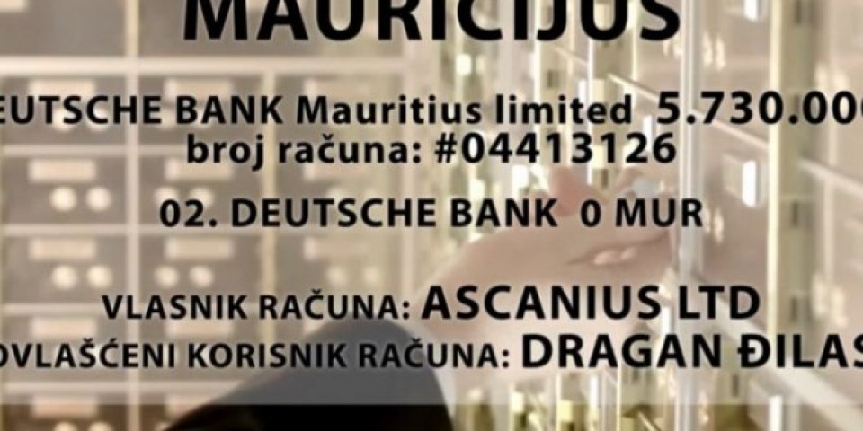 /FOTO/VIDEO/ RAZOTKRIVENE ĐILASOVE LAŽI! Na računima na Mauricijusu poseduje 5.730.000 evra!