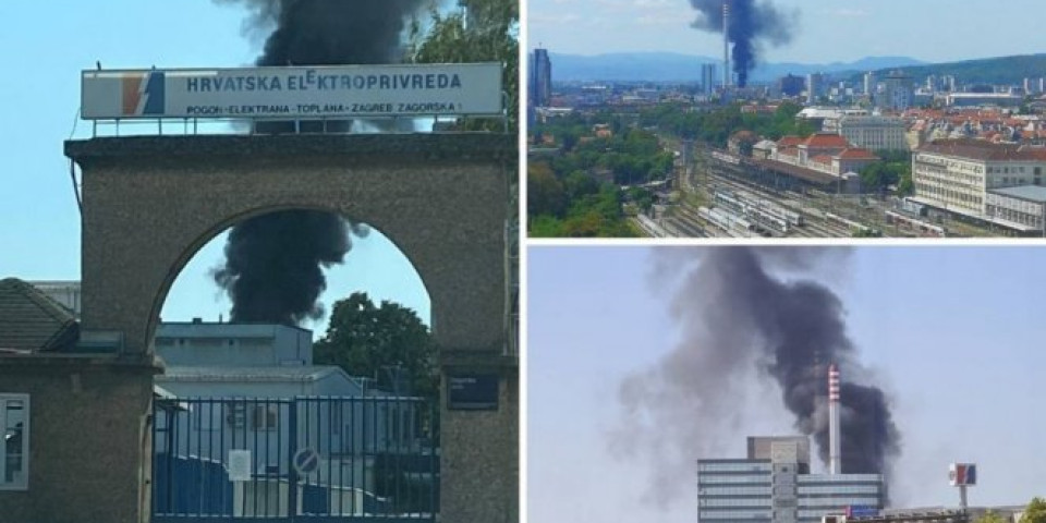 GUST DIM NADVIO ZAGREB! Vrućine izazvale požar na tornju toplane