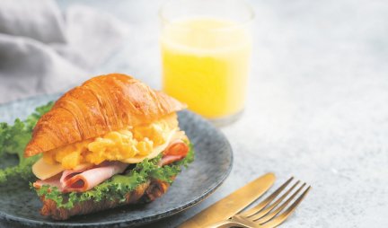 KROASAN sendvič sa KAJGANOM! Doručak na francuski način! /RECEPT/