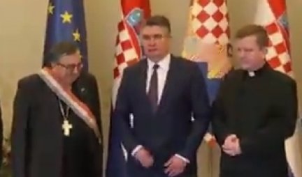 (VIDEO) ZAKOPČAO ŠLIC, PA RUKAVOM OBRISAO NOS! Velika bruka predsednika Hrvatske, Milanovićevu GROZOTU teško ćemo zaboraviti!
