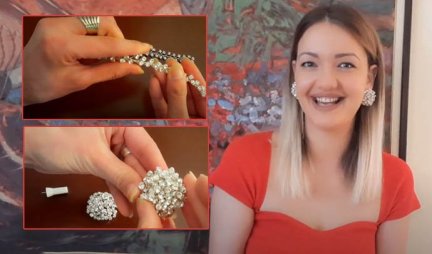 AKSESOAR KOJI OSTAVLJA BEZ DAHA! Dizajnerka nakita za Informer.rs otkriva kako da na brz i jednostavan način SAMI napravite MINĐUŠE od kristala (VIDEO)