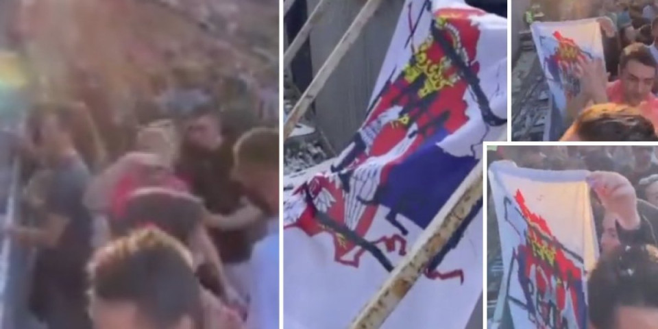 "Zar i u rođenoj državi?" Zbog srpske zastave na Egzitu zabeležen incident - pogledajte! (VIDEO)