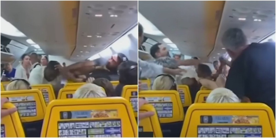 (VIDEO FOTO) Haos na letu Rajanera za London! Kao u vicu: Potukli se Amerikanac i Britanac, frka nastala zbog gluposti!