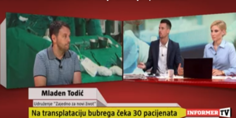 "Jedno DA je produžilo moj život! Dočekao sam da ispratim svoju ćerku u prvi razred!" Mladen Todić priča o važnosti doniranja organa na Informer Tv  (VIDEO)