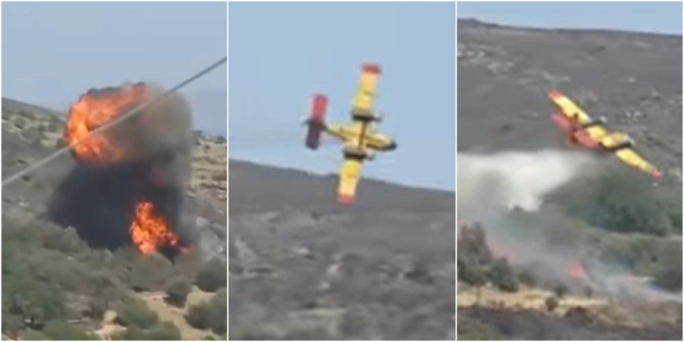(VIDEO) Grčka oplakuje poginule pilote: Tragičan epilog pada aviona koji je gasio stravičan požar!