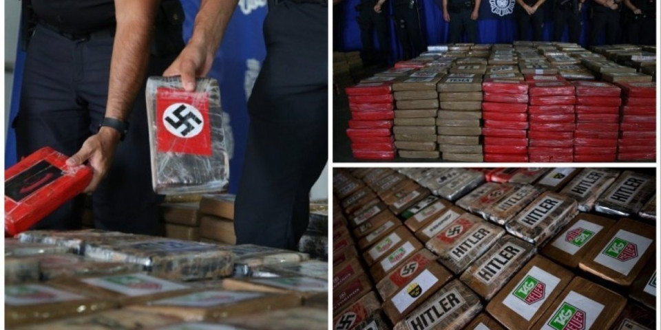 Na kokainu "svastike", Hitler, ali i Tesla! Enigma i dalje čiji je rekordni kontejner sa "bananama"