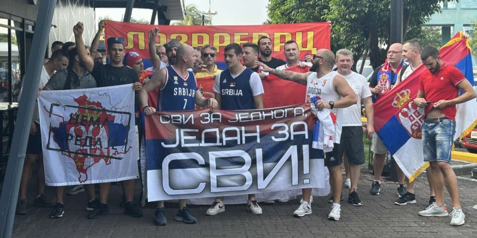 Srpski navijači poručuju: Dajte Nemce da se igramo!