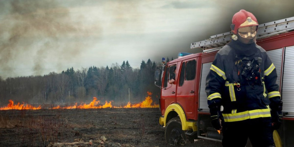 Sedam požara na teritoriji opštine Paraćin (VIDEO)