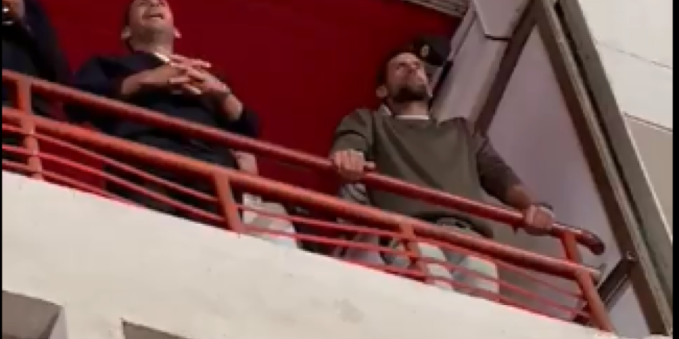 Nije krio oduševljenje! Pogledajte Novakovu reakciju posle Zvezdinog gola (VIDEO)