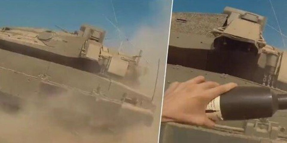 (VIDEO) Kakav snimak! Hamasovac uništio tenkove vredne 20 miliona dolara! Prišunjao se, postavio eksploziv, a onda je nastao haos!