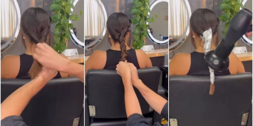 Uvila je kosu u aluminijumsku foliju! Za samo 30 sekundi je dobila fenomenalnu frizuru (VIDEO)
