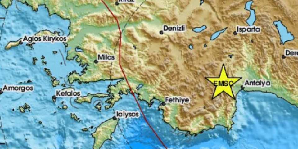 Udarilo je jako! Ponovo se trese tlo u Turskoj: Snažan zemljotres blizu Antalije