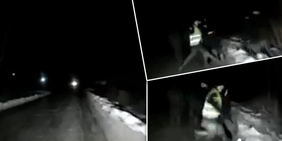 (UZNEMIRUJUĆE) Kolima pokosio grupu ruskih vojnika! Kamera zabeležila trenutak stravičnog udara, snimak se munjevito širi mrežama!
