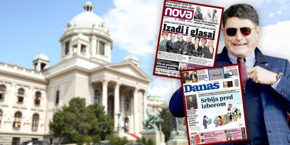 Šolakovi mediji nastavljaju da krše izbornu tišinu! Naslovnice Danasa i Nove dokazuju ponovno oglušavanje o zakon (FOTO)