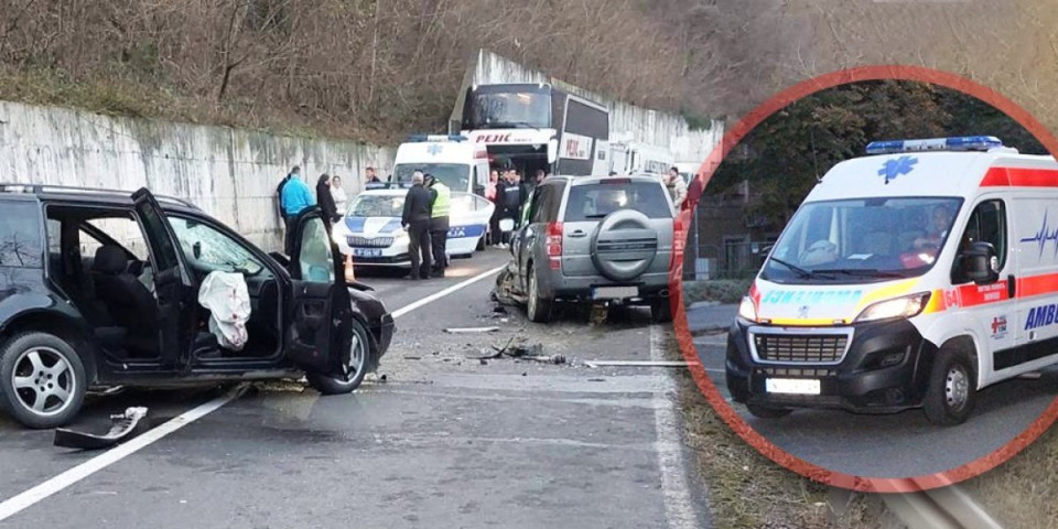 Izbegnuta tragedija na putu Kraljevo - Novi Pazar! Nakon sudara automobil zamalo završio u Ibru (FOTO)