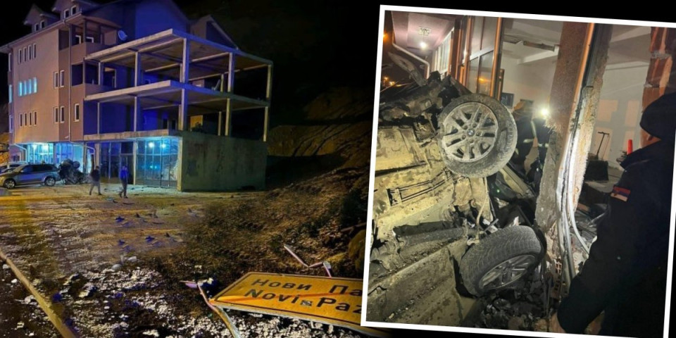 Zastrašujući video nesreće u Novom Pazaru! Neiskusni vozač u krivini nije znao da obuzda robusni BMW