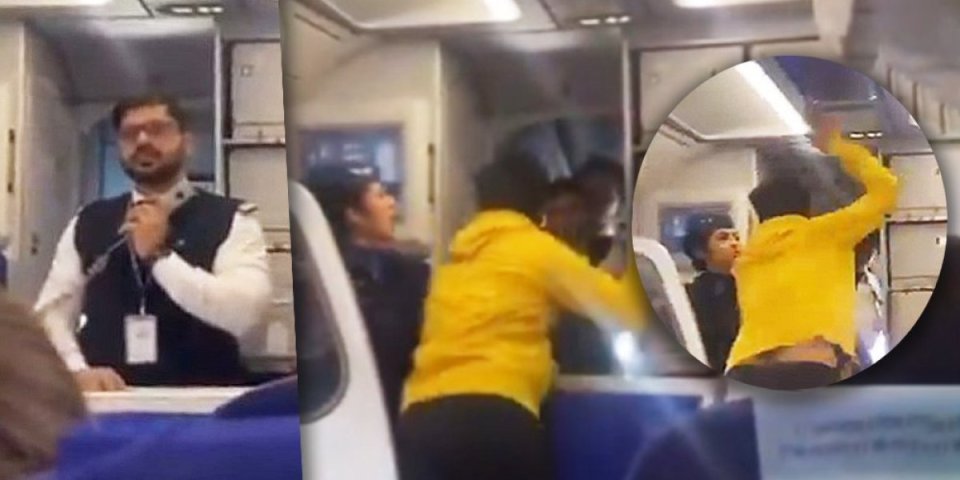 Kakva makljaža u avionu! Nervozni putnik se zaleće, pilot popio šamar, razlog bizaran (VIDEO)
