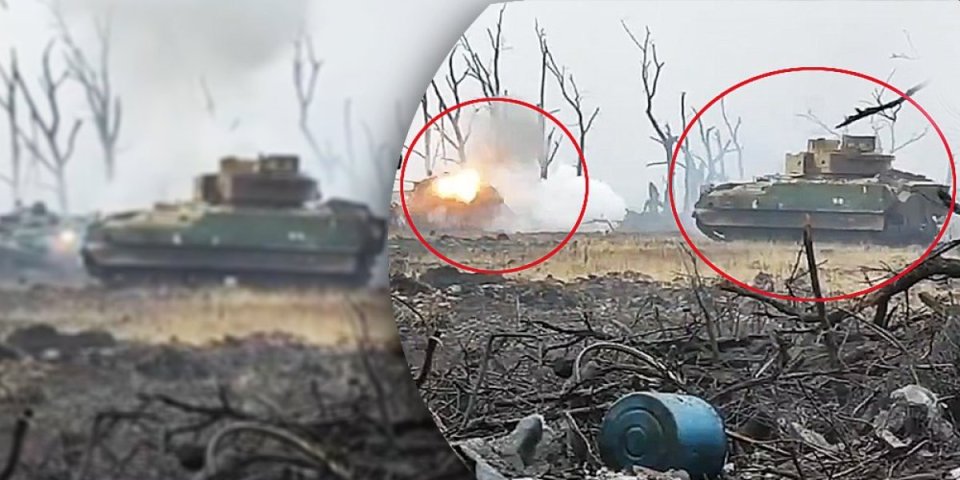 (VIDEO) Šok na frontu! Stravičan okršaj ruskog i američkog vozila u Ukrajini! Snimak žestoke borbe obišao svet, evo ko je izvukao deblji kraj!