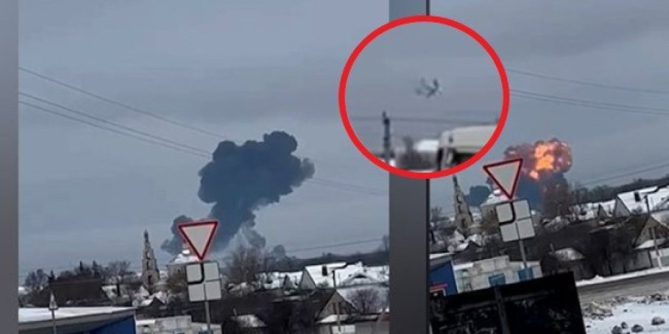 (VIDEO) Ruski avion oboren?! Jeziv snimak pada letelice sa Ukrajincima, velika eksplozija zatresla naselje!