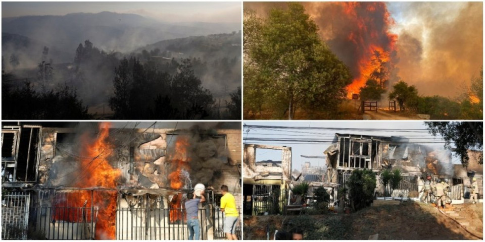 Kataklizma u Čileu, vatra guta zemlju, više od 50 mrtvih, jezivi prizori! (VIDEO)