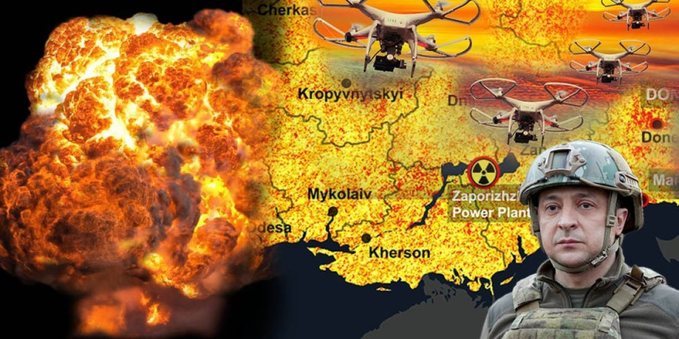 Drama! Ukrajinci zasuli nuklearni grad dronovima! Odjekuju razorne eksplozije, situacija na ivici pucanja!