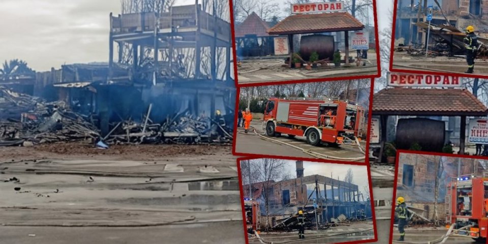 Izgoreo etno restoran u Velikom Gradištu! Vatra buknula u kuhinji, od lokala ostali samo zidovi (FOTO/VIDEO)