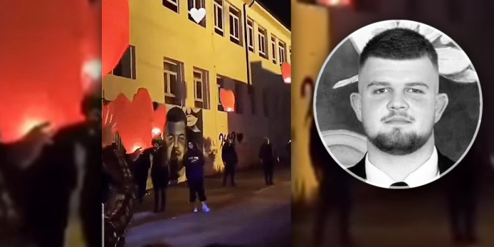 Dušan (19) sa KiM koji je iznenada preminuo dobio mural! U njegovu čast u Kosovskoj Mitrovici pušteni baloni u obliku srca! (VIDEO)