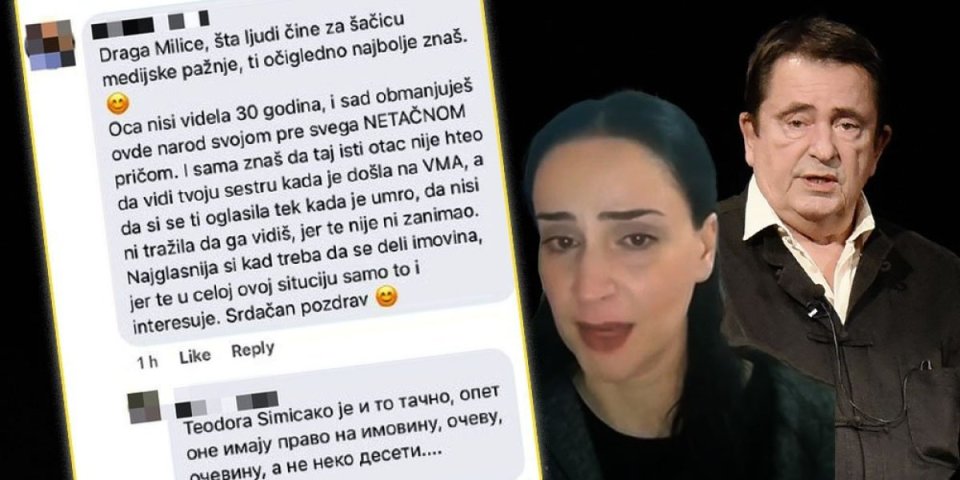 "Oca nisi videla 30 godina, obmanjuješ javnost i samo želiš imovinu" Šok obrt u slučaju ćerke Laneta Gutovića, Milica na udaru brutalnih optužbi