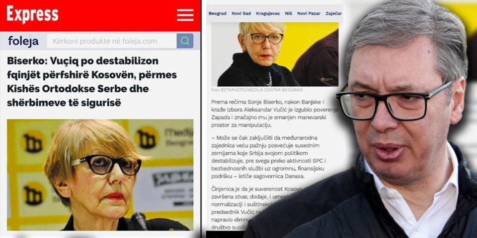 Šolakovi i Kurtijevi mediji u koordinisanom napadu na Vučića - Preko Sonje Biserko! (FOTO)