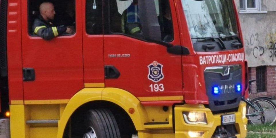Vatra progutala kamion u Novom Sadu: Vatrogasci uložili sve napore (VIDEO)