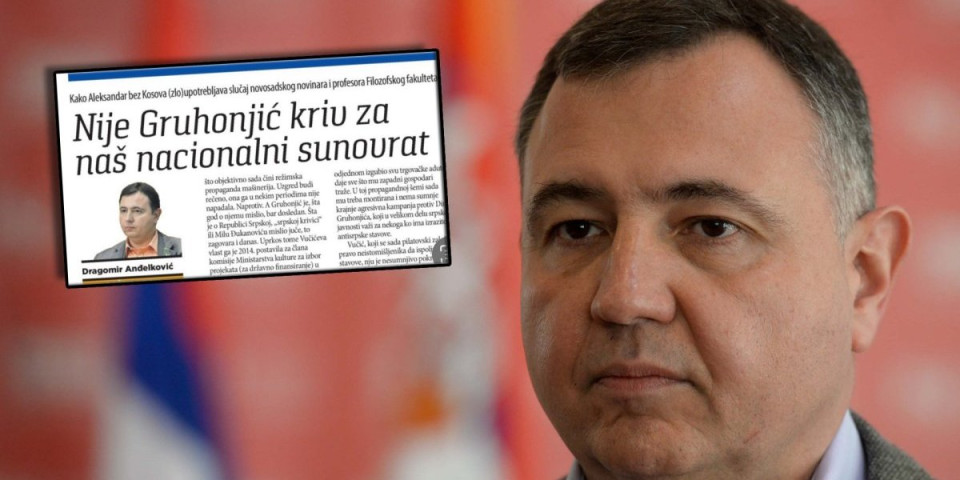 "Dinko nije kriv"! Lažni desničar i tajkunski Danas stali u odbranu Gruhonjića!