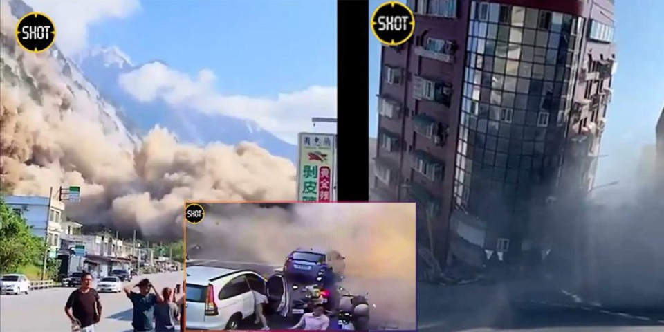 (VIDEO) Horor na Tajvanu! Porušene zgrade, ljudi zarobljeni u tunelima! Prvi snimci lede krv u žilama!