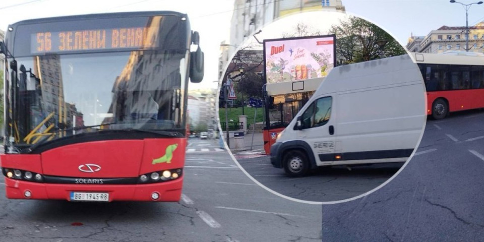 Stravičan udes u centru Beograda! Sudarili se autobus 56 i automobil, četiri osobe povređene (FOTO)