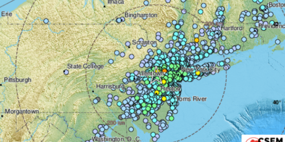 Snažan zemljotres pogodio Njujork!