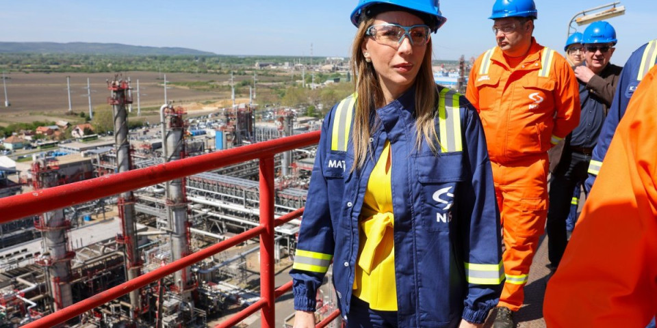 Đedović Handanović obišla radove na remontu Rafinerije nafte Pančevo: Vrednost radova je oko 95 miliona evra!