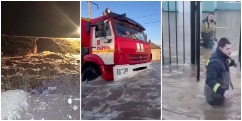 Pukla brana, podivljali Ural preti da potopi ruski grad! Proglašeno vanredno stanje, poplavljeno na stotine kuća! (VIDEO)