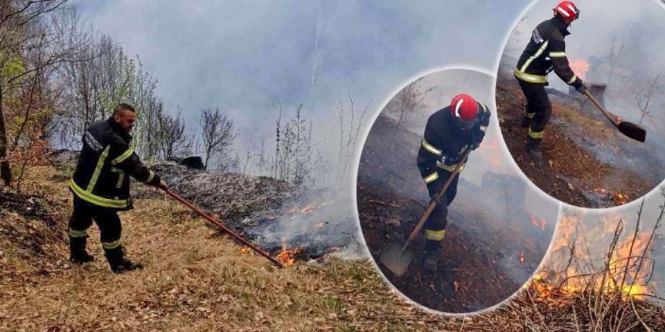 Vatrogasci su spasili 15 objekata: Vanredna situacija u Trgovištu i Crvenom Gradu