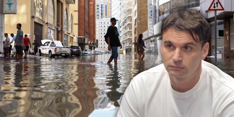 Zaglavljeni "ferariji" i "bentliji", prokišnjavaju restorani... Milojevićev raport iz poplavljenog Dubaija!