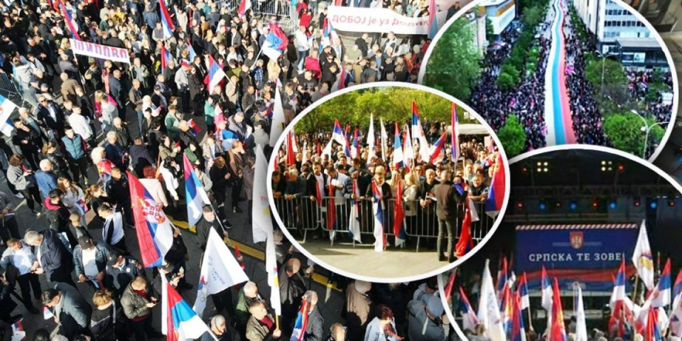 Održan veliki miting u Banjaluci - Srpska te zove: Srbija je naša zemlja i da je Bože pravde da budemo u zajednici (FOTO/VIDEO)