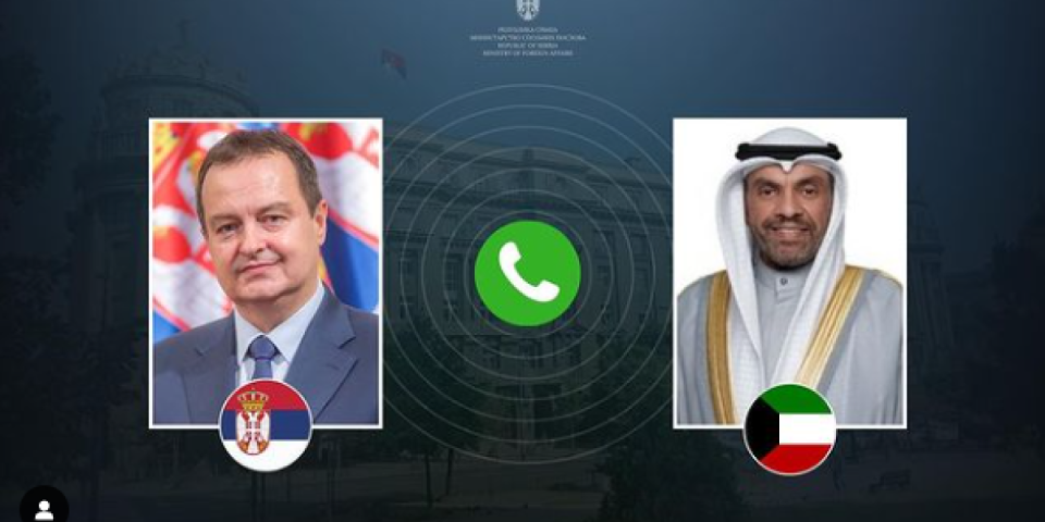 Ivica Dačić razgovarao sa ministrom spoljnih poslova Kuvajta Abdulahom Ali Al-Jahjom