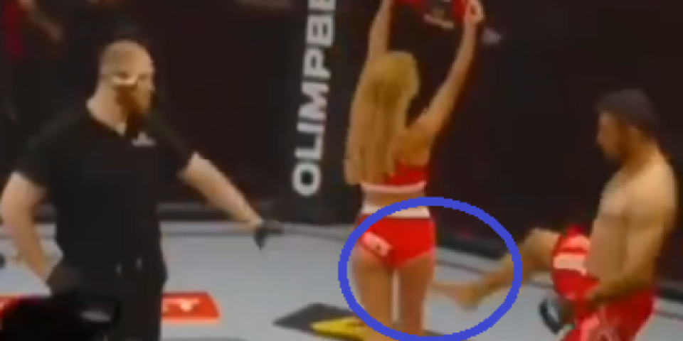 Suspendovan MMA borac: Devojku u ringu gađao nogom u guzu