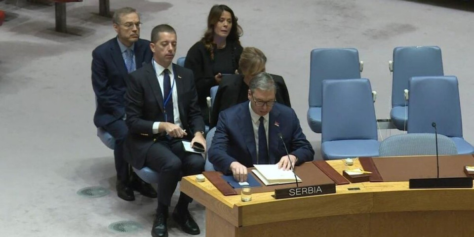 Predsednik Vučić na Savetu bezbednosti UN: Režim u Prištini stvara nepodnošljive uslove života za Srbe! (FOTO)