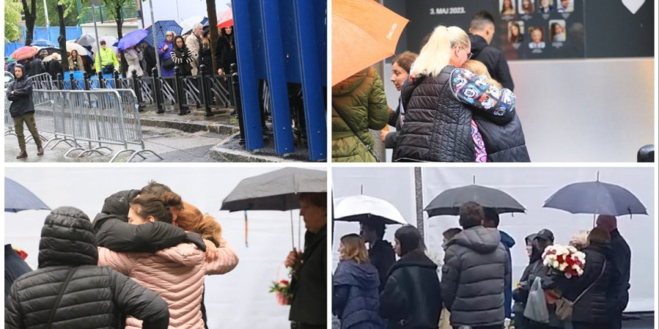 PAMTIMO! Potresne scene ispred "Ribnikara": Srbija odaje počast žrtvama masakra