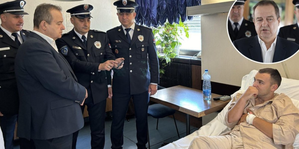Ministar Dačić obišao povređenog saobraćajca! Maksimalna bezbednost za svakog policajca