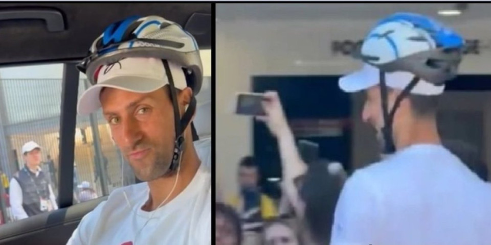 Šok! Novak sa kacigom na treningu, više ništa ne prepušta slučaju (VIDEO)