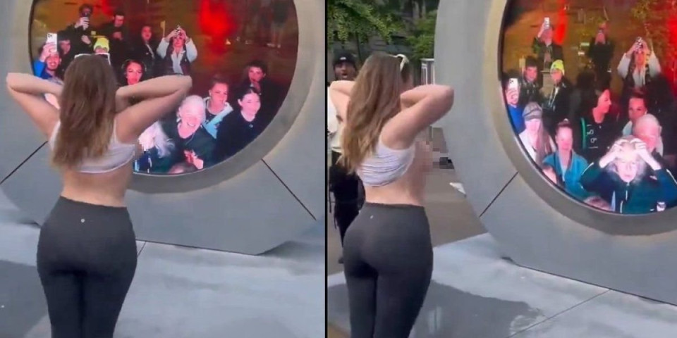Šok na ulici! Žena podigla majicu pred gomilom ljudi i pokazala gole grudi - Pogledajte njihovu reakciju (VIDEO)